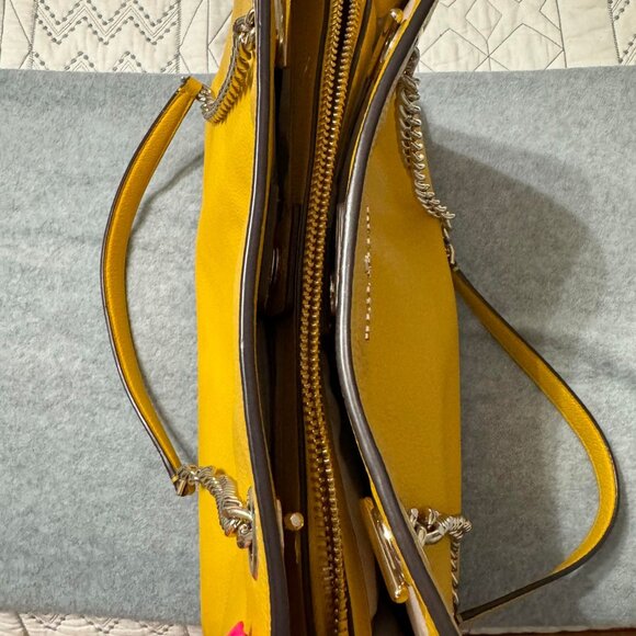 KATE SPADE YELLOW/GOLD Jordyn handbag, Pebbled leather - Picture 3 of 10
